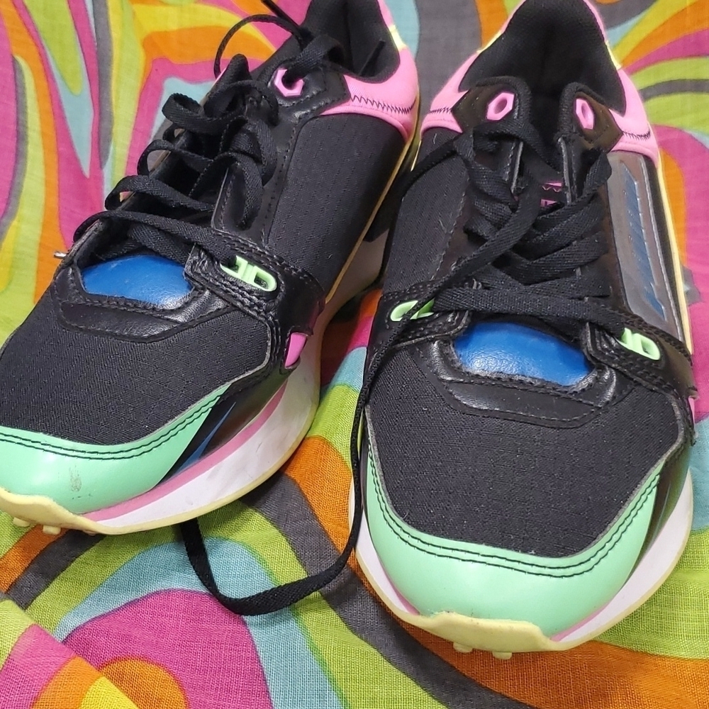 Puma Mile Rider Sunny Getaway Neon Tennis Shoes SZ 6.5